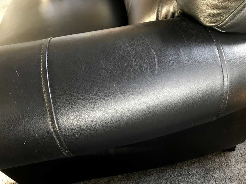 damaged leather